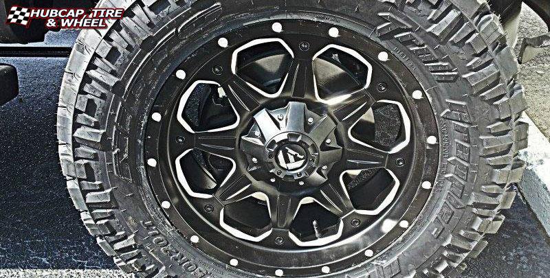 vehicle gallery/ford f 150 fuel boost d534 20X9  Matte Black & Milled wheels and rims