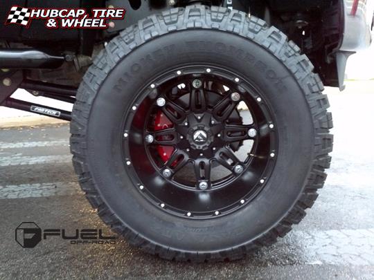 vehicle gallery/ford f 250 fuel hostage d531 0X0  Matte Black wheels and rims