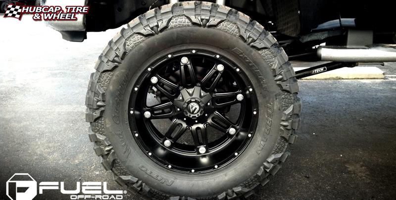 vehicle gallery/ford f 250 fuel hostage d531 0X0  Matte Black wheels and rims