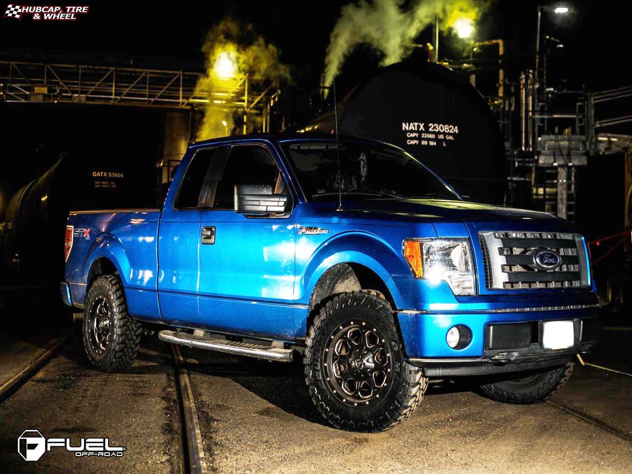 vehicle gallery/ford f 150 fuel boost d534 0X0  Matte Black & Milled wheels and rims