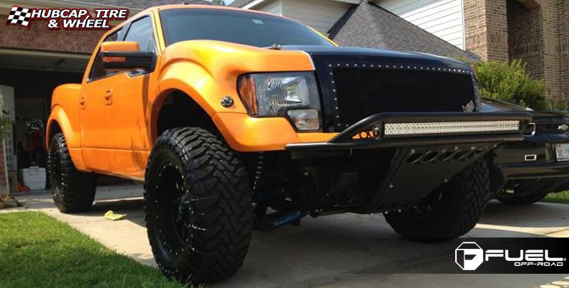 vehicle gallery/ford f 150 fuel krank d517 20X10  Matte Black & Milled wheels and rims