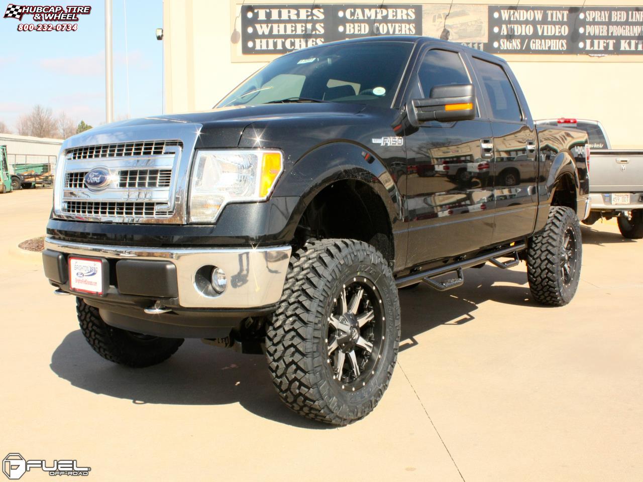vehicle gallery/ford f 150 fuel nutz d541 20X9  Black & Machined wheels and rims