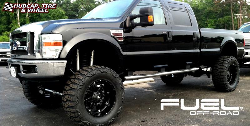 vehicle gallery/ford f 250 fuel hostage d531 0X0  Matte Black wheels and rims