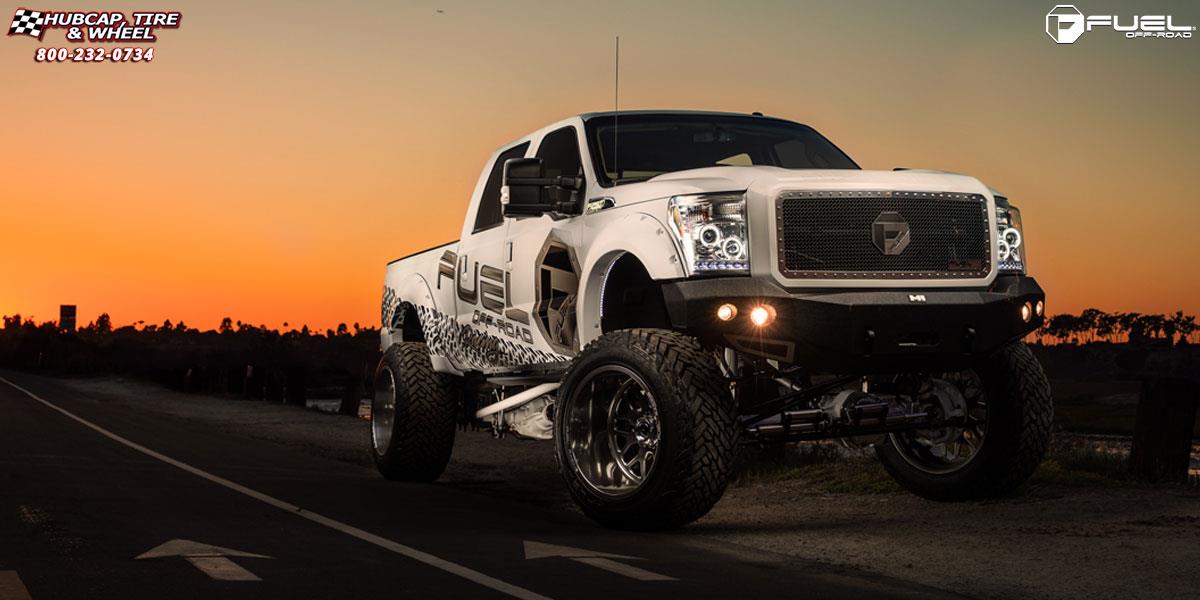 vehicle gallery/ford f 250 super duty fuel forged ff19 24X16  Polished wheels and rims