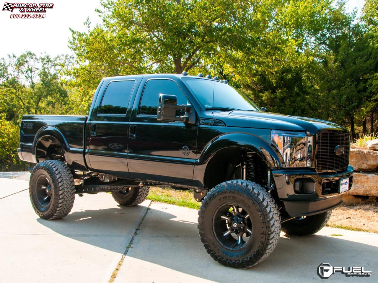 vehicle gallery/ford f 350 fuel dune d523 20X12  Black & Milled wheels and rims