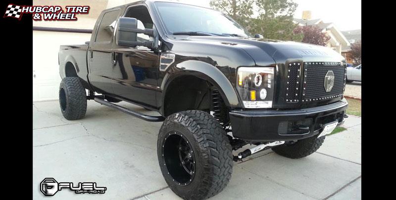 vehicle gallery/ford f 350 fuel hostage d531 0X0  Matte Black wheels and rims