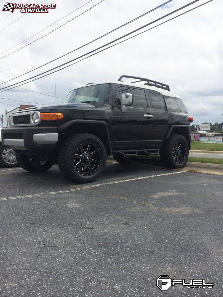 vehicle gallery/toyota fj cruiser fuel maverick d538 20X9  Black & Milled wheels and rims
