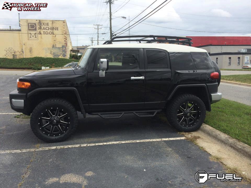 vehicle gallery/toyota fj cruiser fuel maverick d538 20X9  Black & Milled wheels and rims