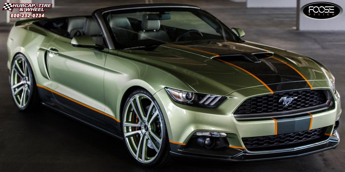 vehicle gallery/2015 ford mustang foose boost f530  Brushed Face, Hi Luster Windows wheels and rims
