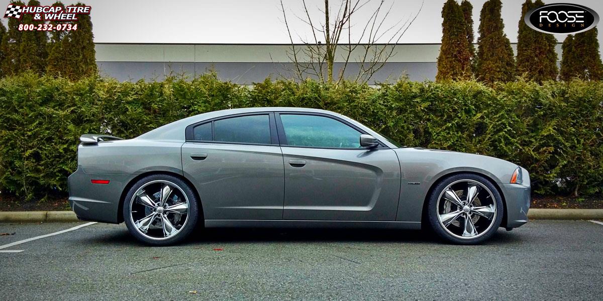 vehicle gallery/2013 dodge charger foose legend f105 22X9  Chrome wheels and rims