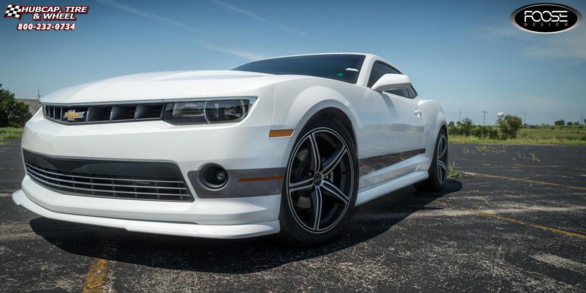 vehicle gallery/2015 chevrolet camaro foose speed f136 20X9  Black  Machined wheels and rims