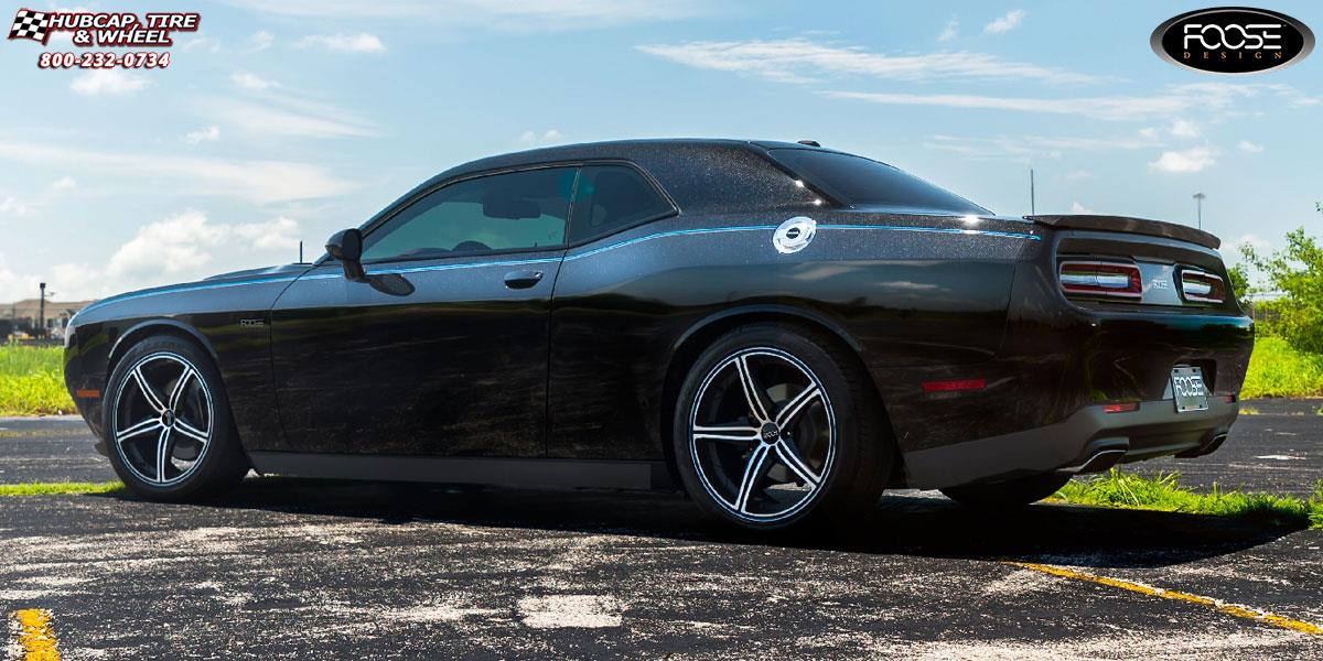 vehicle gallery/2015 dodge challenger foose speed f136 20X9  Black  Machined wheels and rims