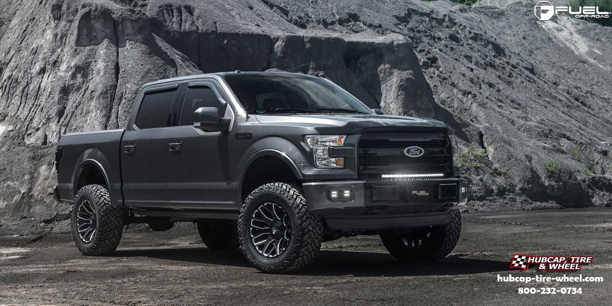 vehicle gallery/ford f 150 fuel warrior d607 20x9  Gloss Black & Milled wheels and rims
