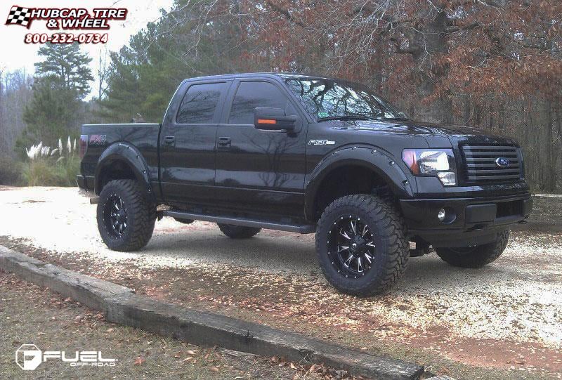 vehicle gallery/ford f 150 fuel throttle d513 0X0  Matte Black & Milled wheels and rims