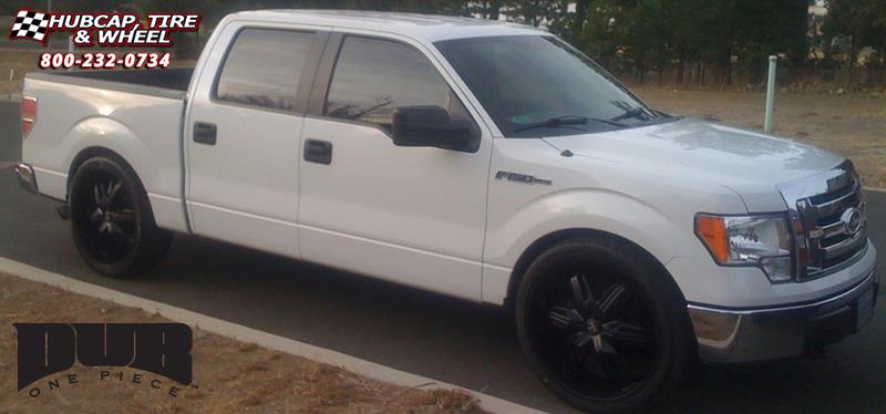 vehicle gallery/ford f 150 dub drone 6 s191 26X9.5  Matte Black wheels and rims