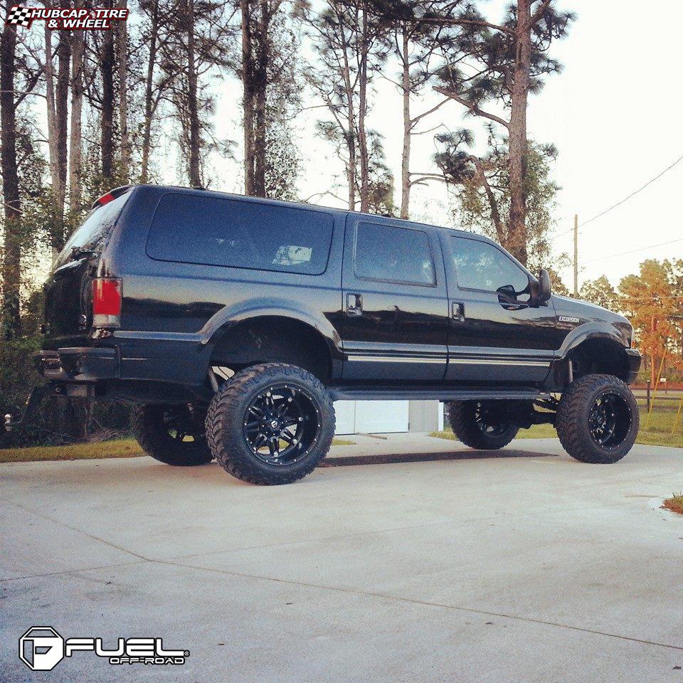 vehicle gallery/ford excursion fuel hostage d531 22X14  Matte Black wheels and rims