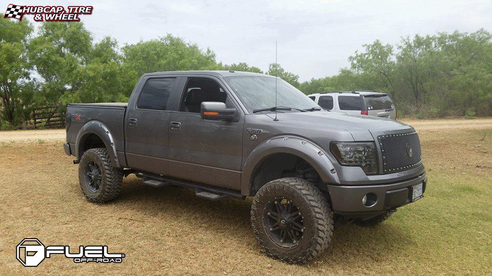 vehicle gallery/ford f 150 fuel hostage d531 20X10  Matte Black wheels and rims