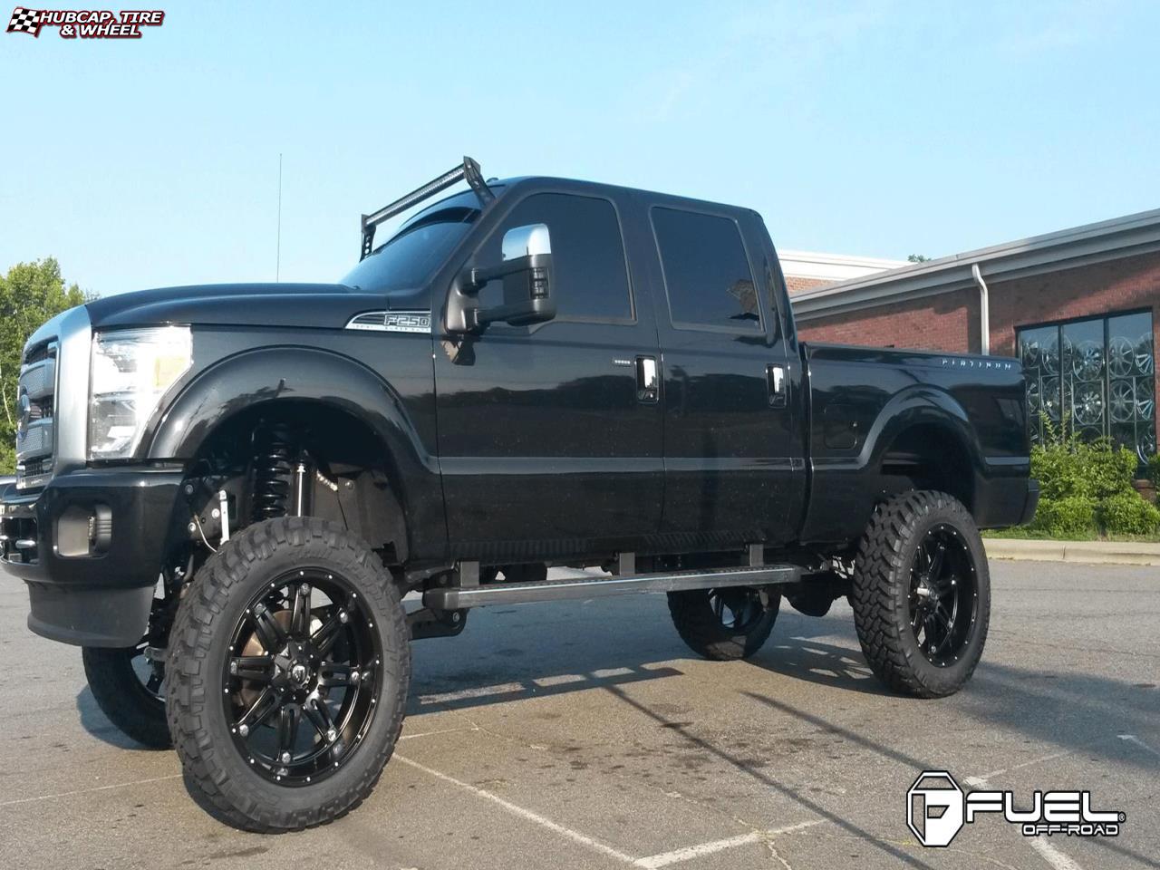 vehicle gallery/ford f 250 fuel hostage d531 0X0  Matte Black wheels and rims