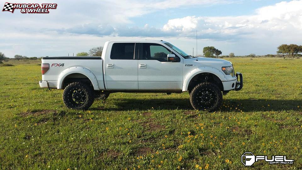vehicle gallery/ford f 150 fuel krank d517 0X0  Matte Black & Milled wheels and rims