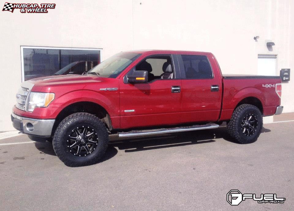 vehicle gallery/ford f 150 fuel maverick d538 0X0  Black & Milled wheels and rims