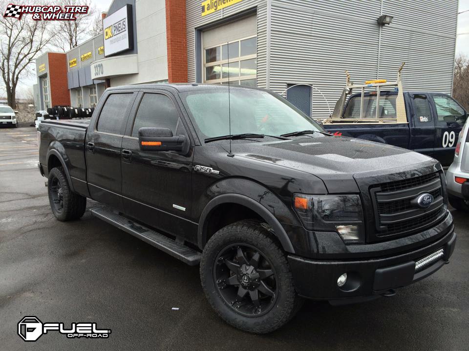 vehicle gallery/ford f 150 fuel octane d509 0X0  Matte Black wheels and rims