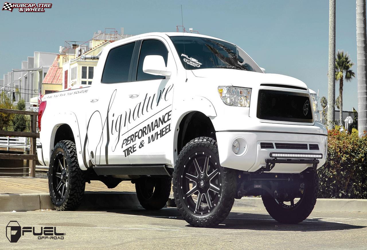 vehicle gallery/toyota tundra fuel maverick d262 0X0  Black & Milled wheels and rims