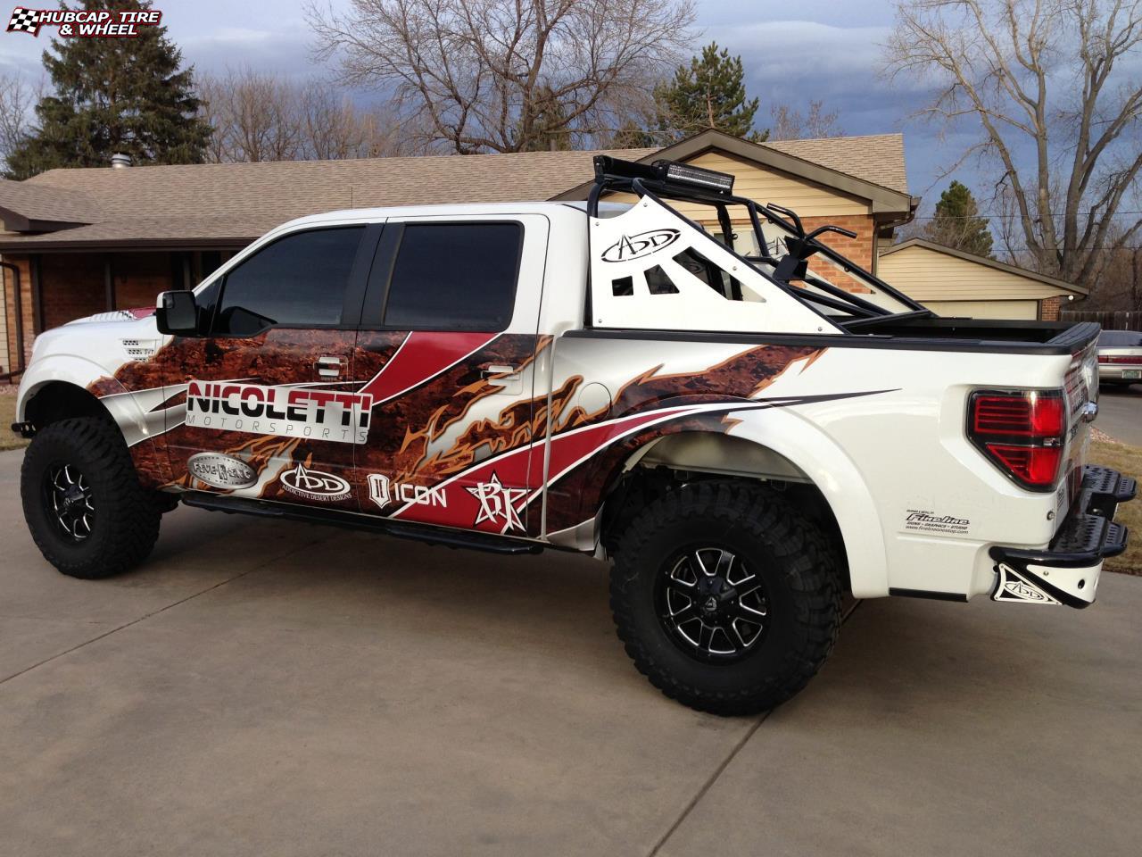 vehicle gallery/ford f 150 fuel frontier d535 17X9  Gloss Black with Milling wheels and rims