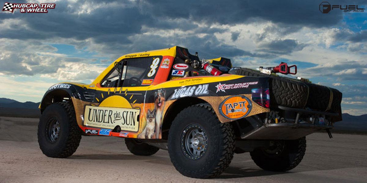 vehicle gallery/ford f 150 fuel anza beadlock d116 17X9  Anthracite w/ Black Ring wheels and rims