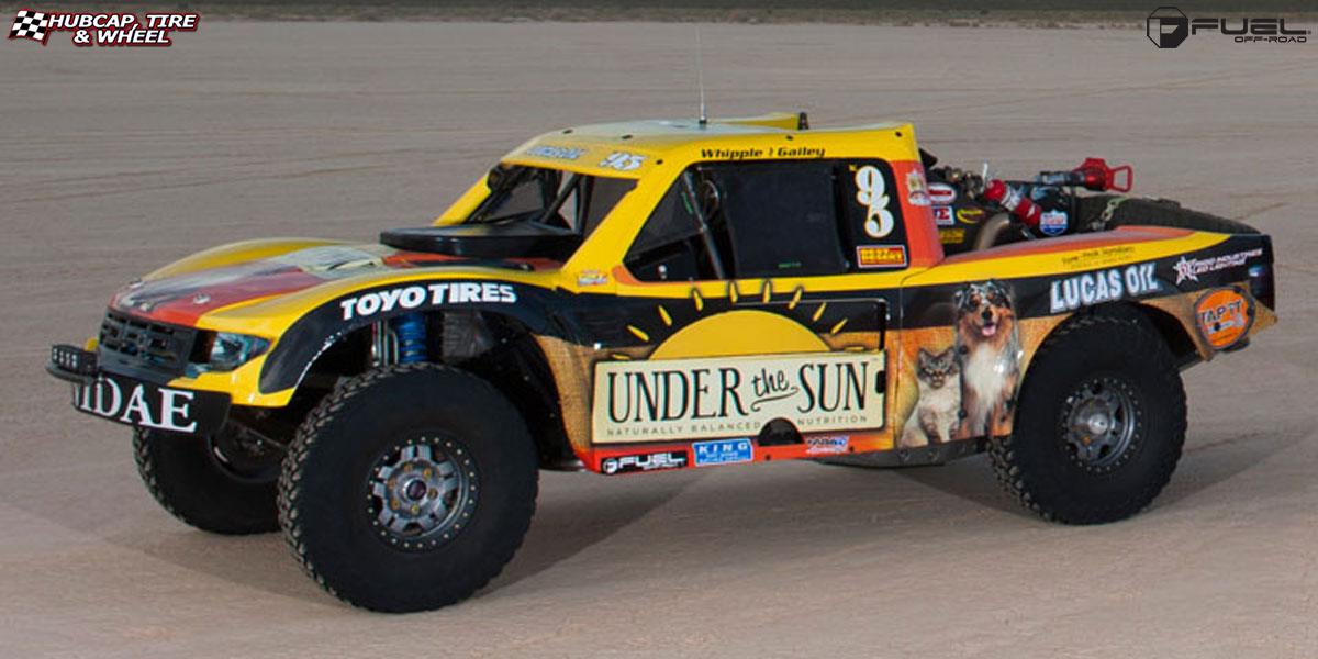 vehicle gallery/ford f 150 fuel anza beadlock d116 17X9  Anthracite w/ Black Ring wheels and rims