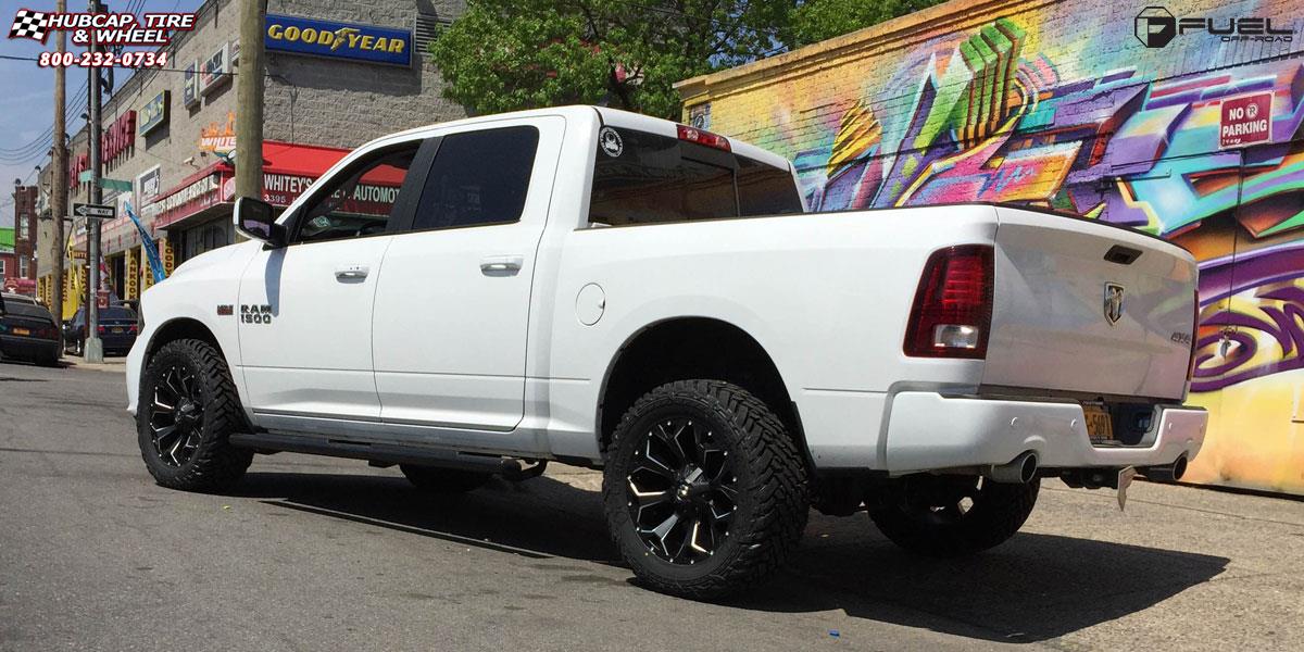 vehicle gallery/ram 1500 fuel assault d546 20X9  Black & Milled wheels and rims