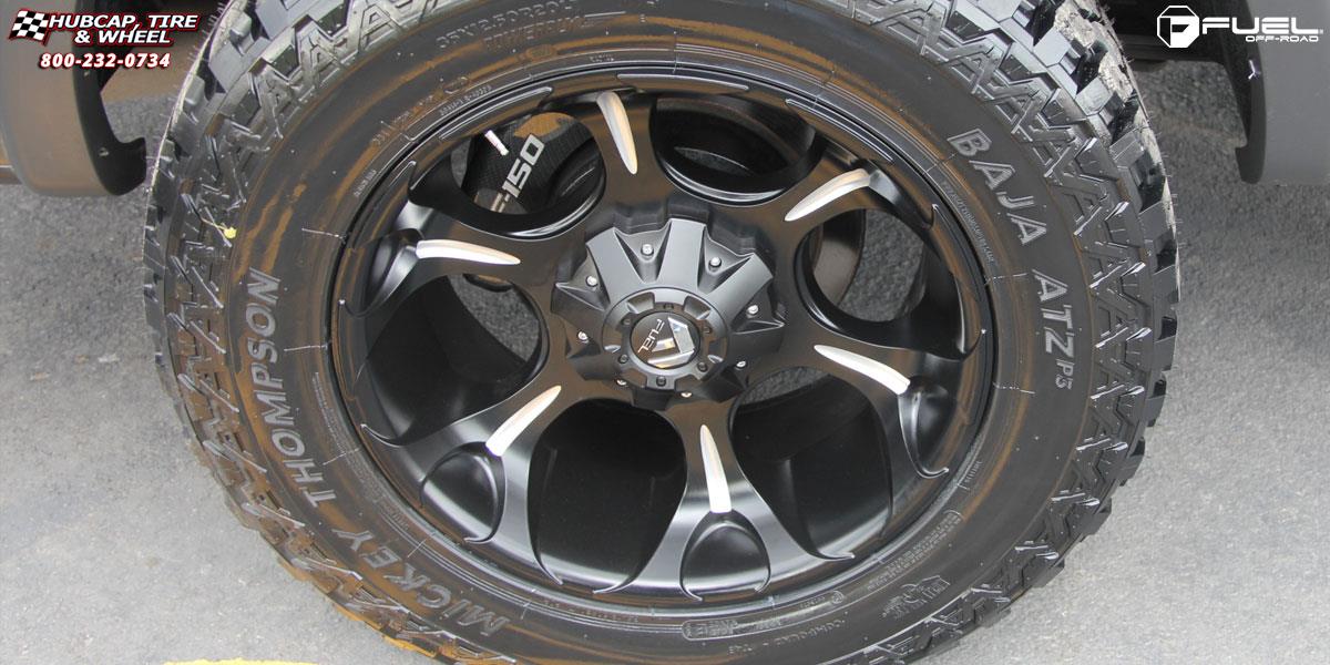 vehicle gallery/ford f 150 fuel dune d523 0X0  Black & Milled wheels and rims