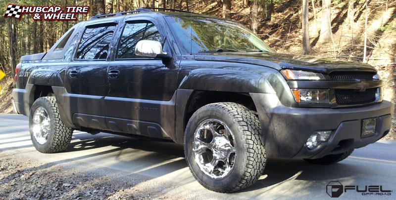 vehicle gallery/chevrolet avalanche fuel dune d522 20X12  Chrome wheels and rims