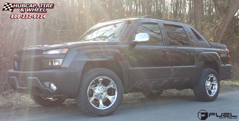 vehicle gallery/chevrolet avalanche fuel dune d522 20X12  Chrome wheels and rims