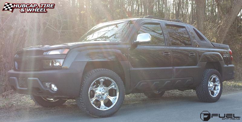 vehicle gallery/chevrolet avalanche fuel dune d522 20X12  Chrome wheels and rims