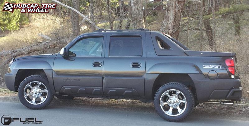 vehicle gallery/chevrolet avalanche fuel dune d522 20X12  Chrome wheels and rims