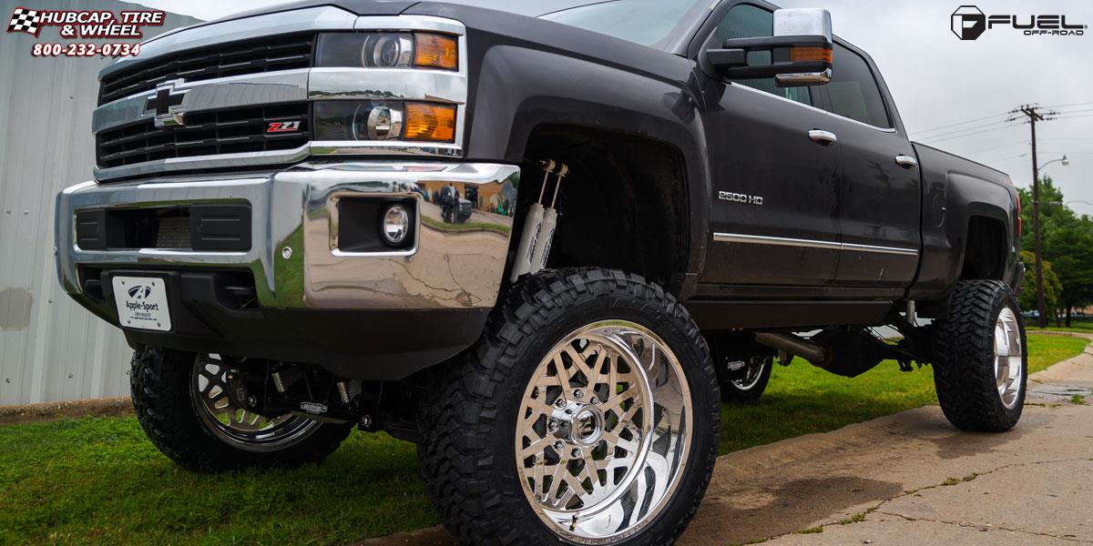 vehicle gallery/chevrolet silverado fuel forged ff06 24X12  Polished or Custom Painted wheels and rims
