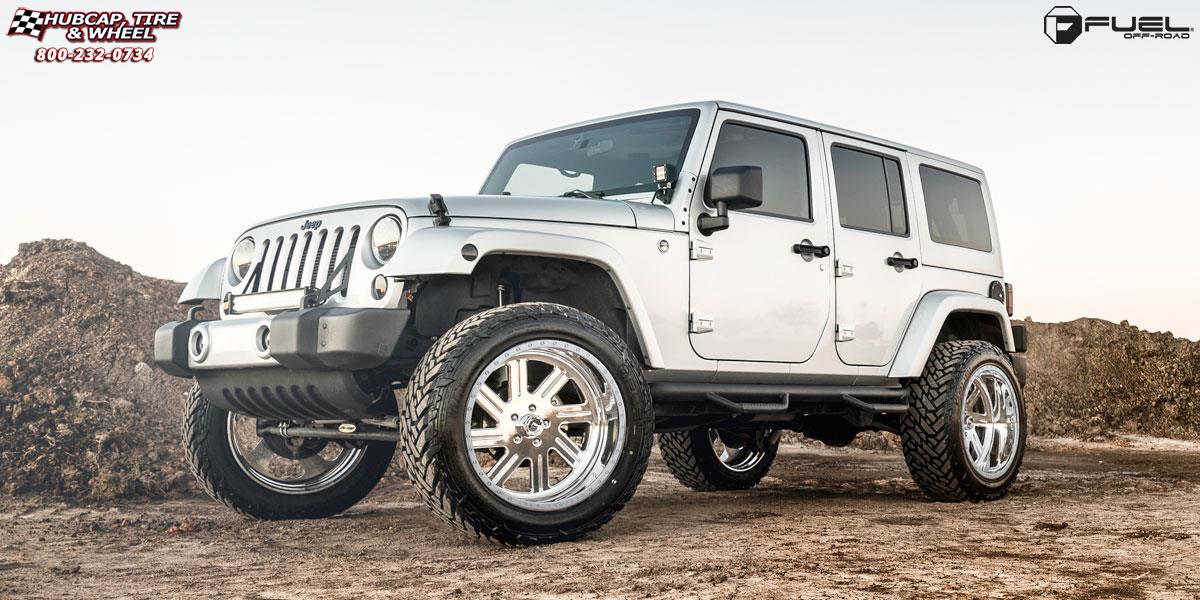 vehicle gallery/jeep wrangler fuel forged ff07 22X12  Polished or Custom Painted wheels and rims