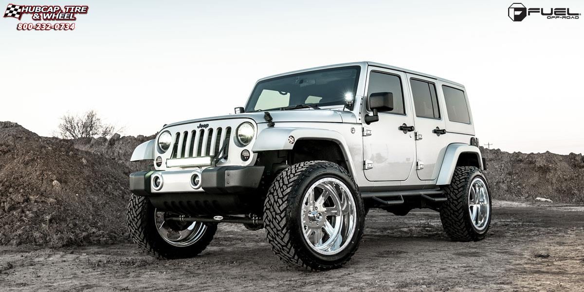 vehicle gallery/jeep wrangler fuel forged ff07 22X12  Polished or Custom Painted wheels and rims