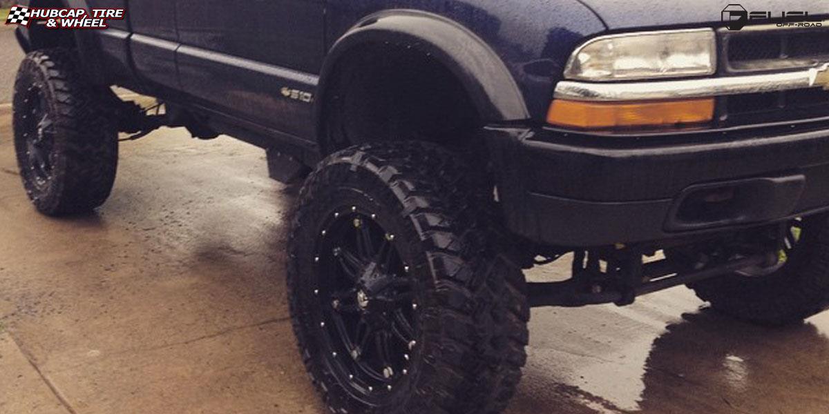 vehicle gallery/chevrolet s10 fuel hostage d531 20X9  Matte Black wheels and rims