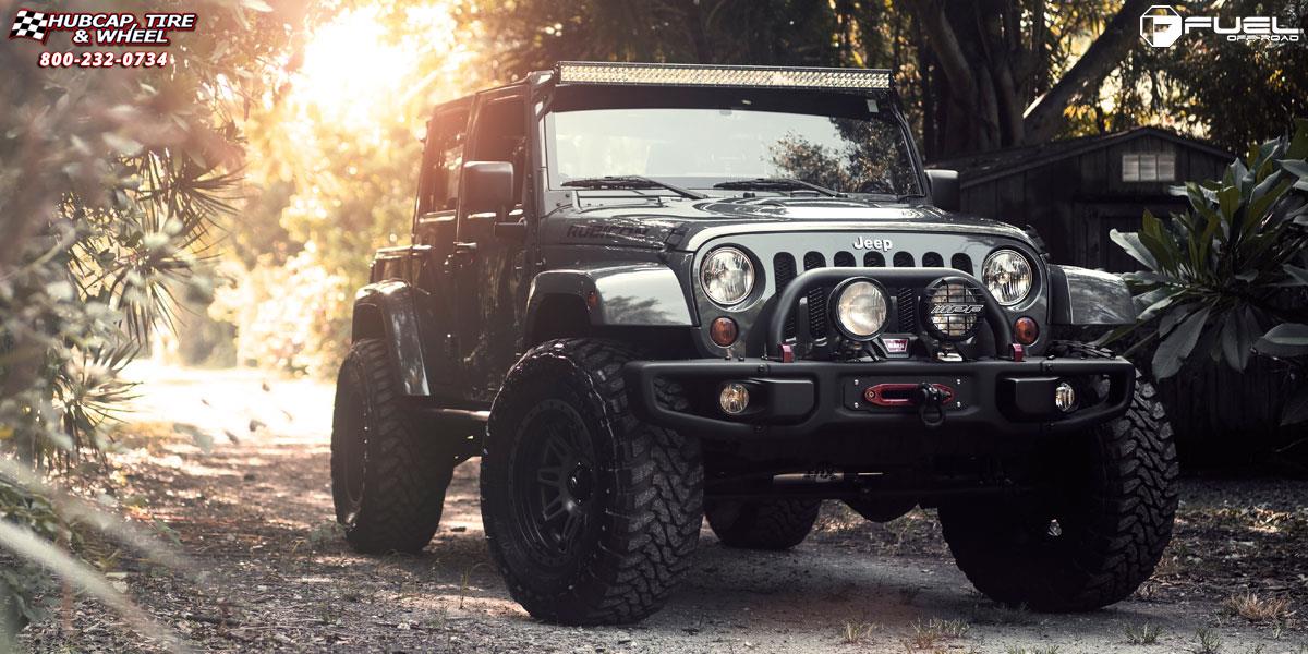 vehicle gallery/jeep wrangler fuel hostage ii d232 20X10  Anthracite Center, Matt Black & Anthracite Outer wheels and rims