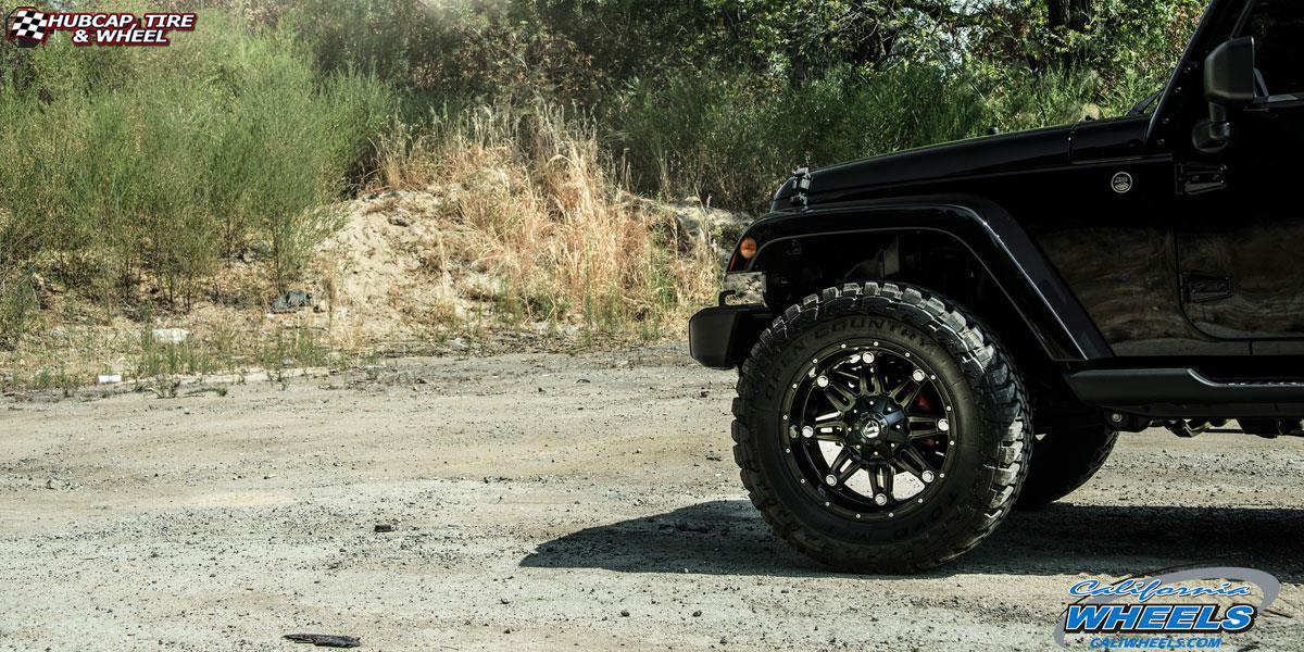 vehicle gallery/jeep wrangler fuel hostage d531 20X10  Matte Black wheels and rims