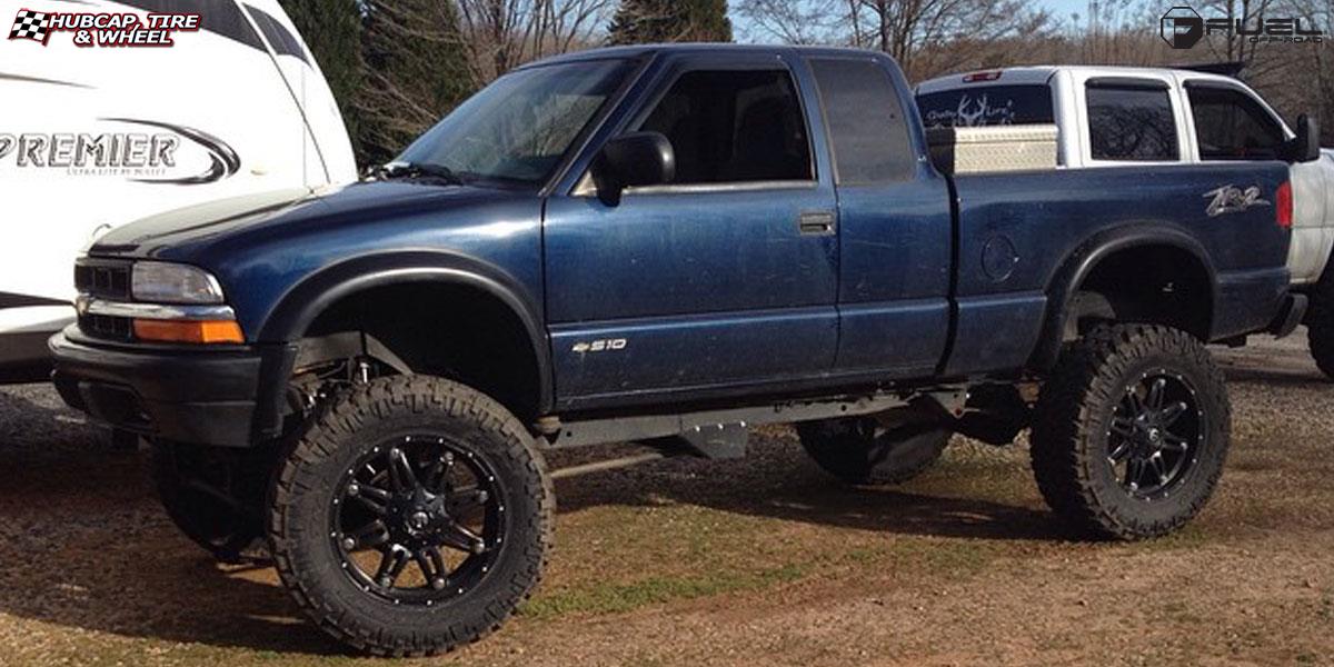 vehicle gallery/chevrolet s10 fuel hostage d531 20X9  Matte Black wheels and rims