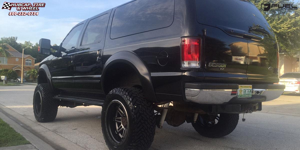 vehicle gallery/ford excursion fuel hostage ii d232 22X12  Anthracite Center, Matt Black & Anthracite Outer wheels and rims