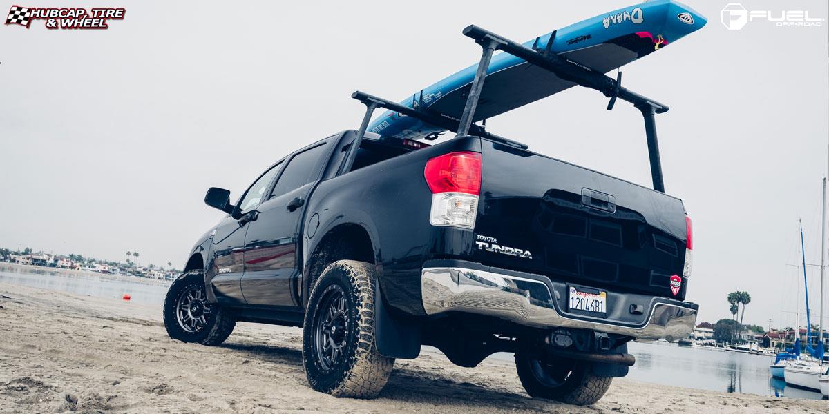 vehicle gallery/toyota tundra fuel hostage iii d568 20X9  Matte Anthracite w/ Black Ring wheels and rims