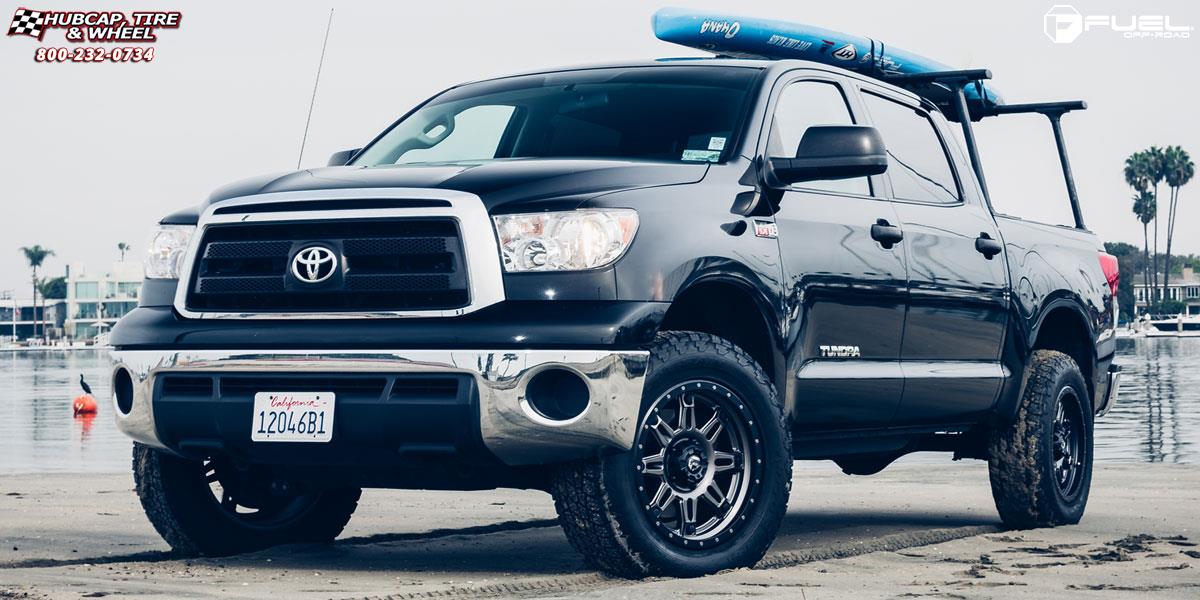 vehicle gallery/toyota tundra fuel hostage iii d568 20X9  Matte Anthracite w/ Black Ring wheels and rims