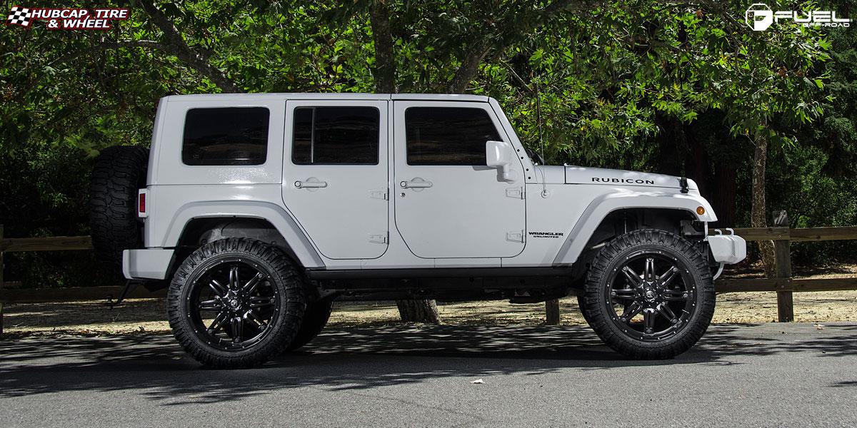 vehicle gallery/jeep wrangler fuel hostage d531 24X11  Matte Black wheels and rims