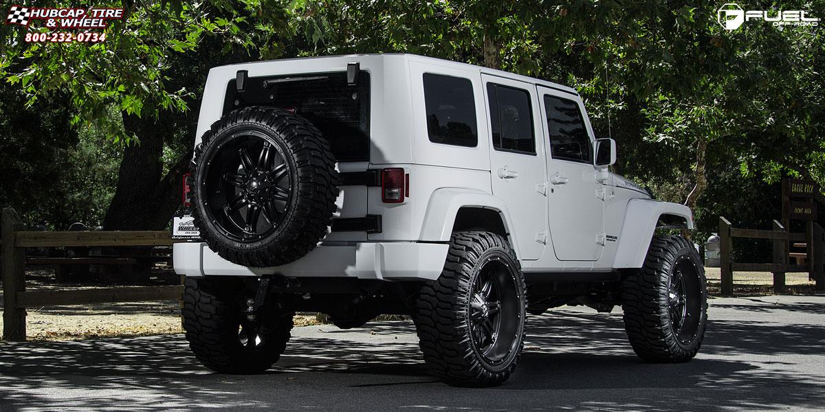 vehicle gallery/jeep wrangler fuel hostage d531 24X11  Matte Black wheels and rims