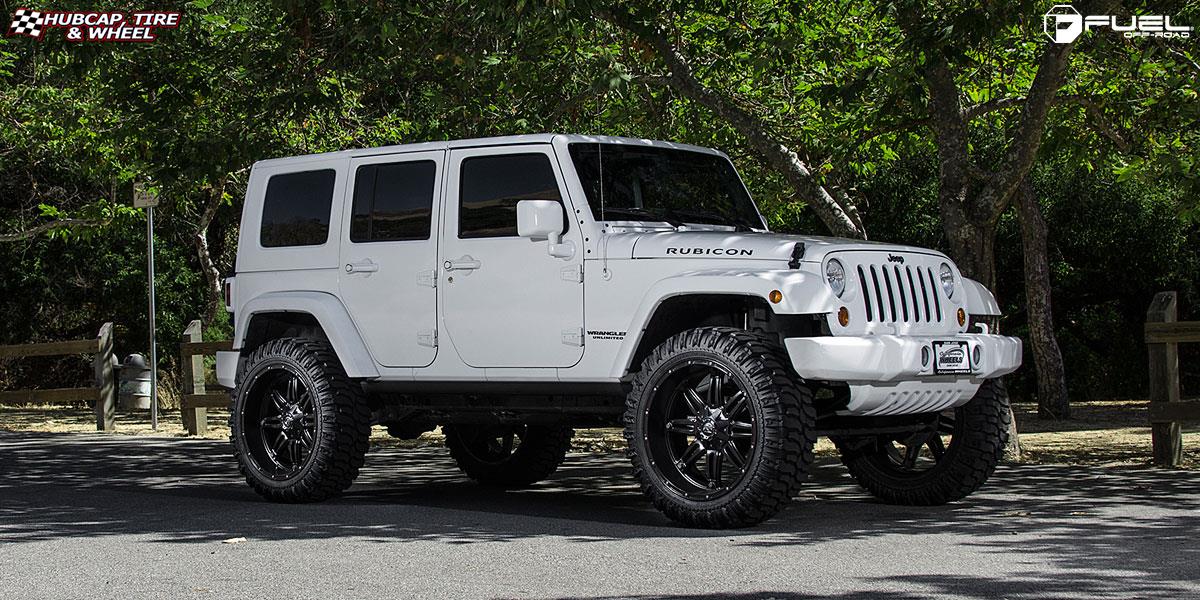 vehicle gallery/jeep wrangler fuel hostage d531 24X11  Matte Black wheels and rims
