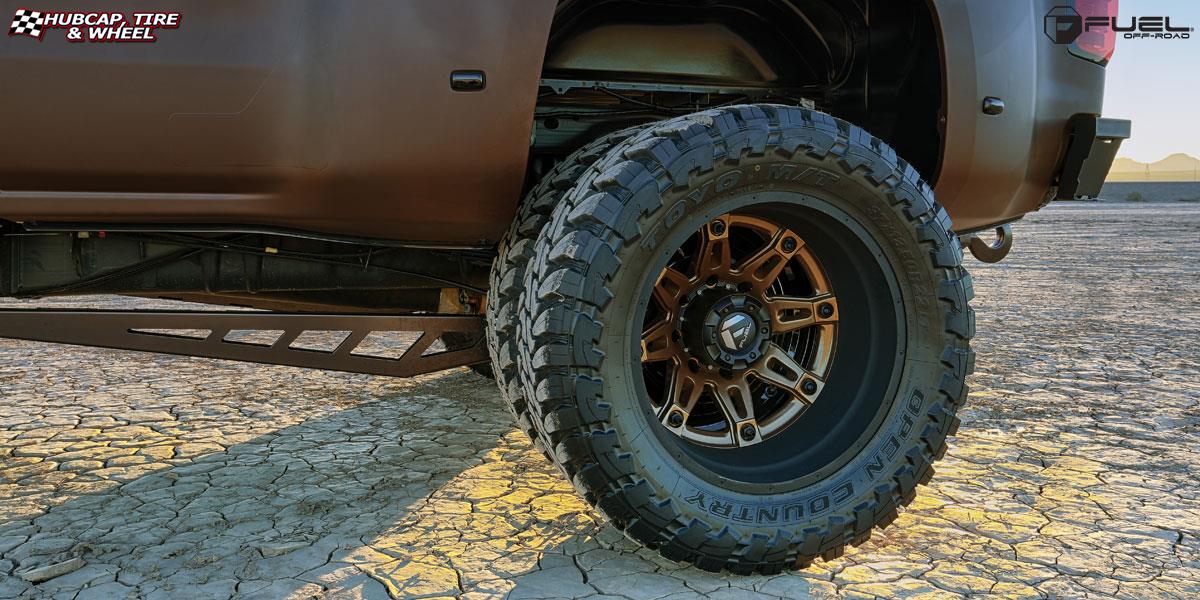 vehicle gallery/chevrolet silverado 3500 dually fuel hostage ii dually rear d232 22X9  Anthracite center, gloss black lip wheels and rims
