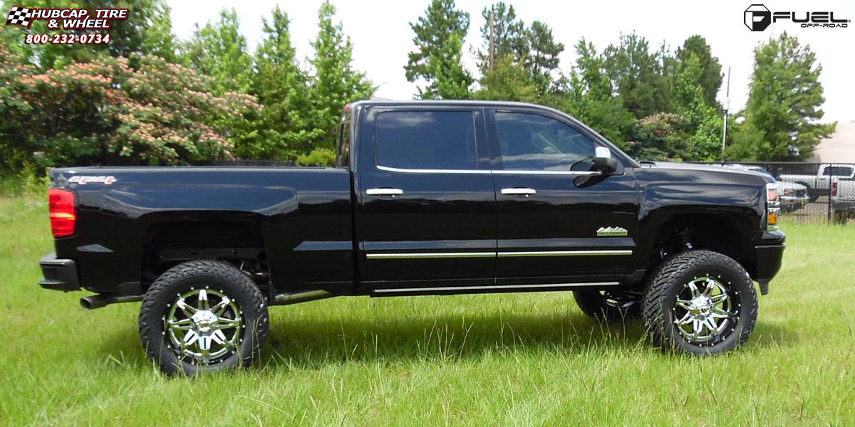 vehicle gallery/chevrolet silverado fuel lethal d266 22X10  Chrome wheels and rims